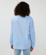 ESQUALO // 15011 BUTTON-UP BLOUSE WITH LACE DETAIL