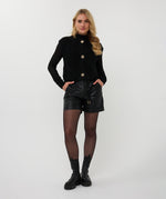 ESQUALO // 07501 SLEEVELESS CARDIGAN WITH BUTTONS