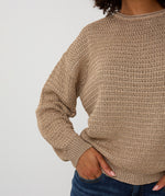ESQUALO // 07509 OVERSIZE SWEATER WITH LUREX