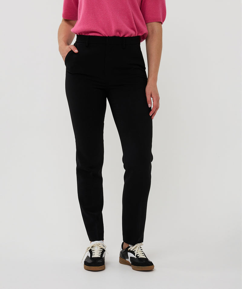 ESQUALO // 10506 CITY CHINO TROUSERS BLACK