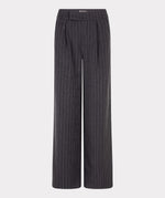 ESQUALO // 10517 HIGH WAISTED STRIPED TROUSERS WITH STUDS