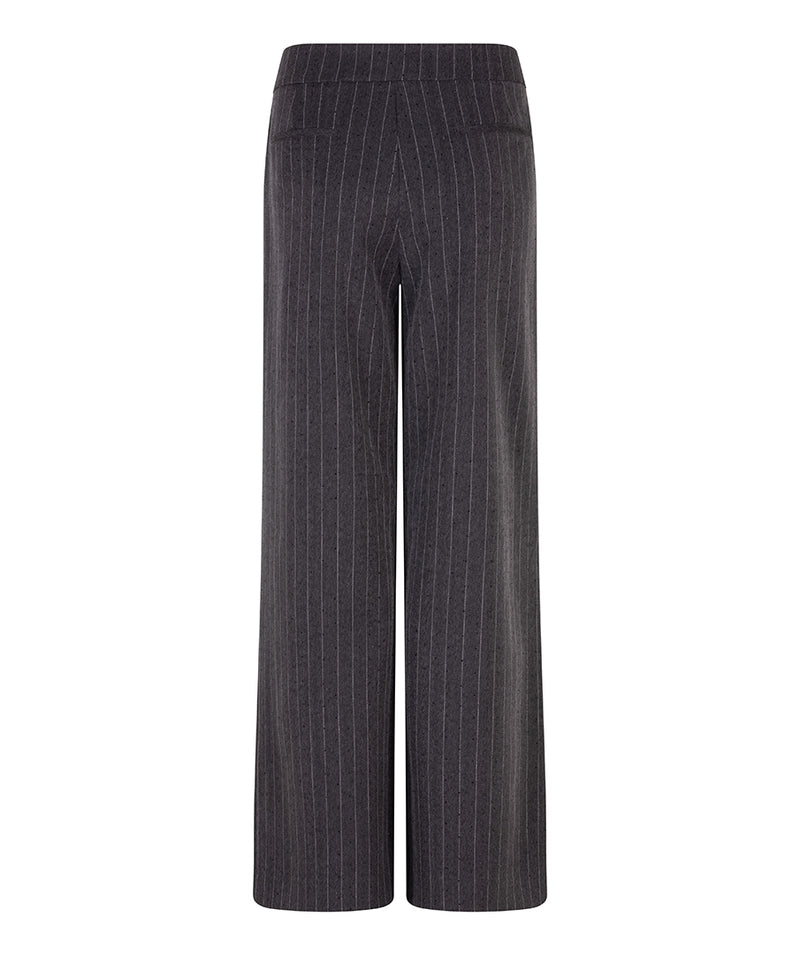 ESQUALO // 10517 HIGH WAISTED STRIPED TROUSERS WITH STUDS