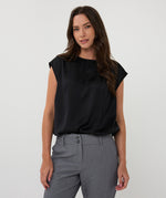 ESQUALO // 10520 CAP SLEEVE BLOUSE