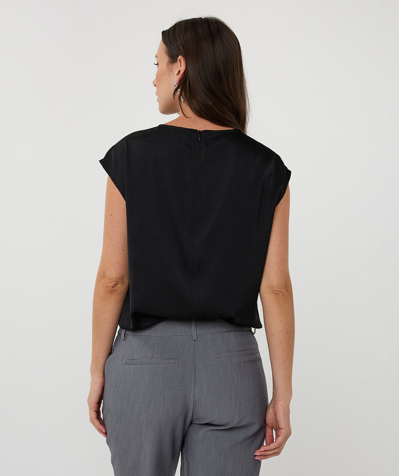 ESQUALO // 10520 CAP SLEEVE BLOUSE