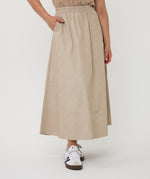 ESQUALO // 11504 LONG VEGAN LEATHER SKIRT