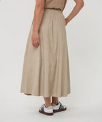 ESQUALO // 11504 LONG VEGAN LEATHER SKIRT