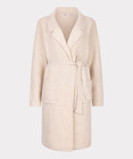 ESQUALO // 18505 LONG BELTED CARDIGAN LIGHT SAND