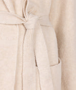 ESQUALO // 18505 LONG BELTED CARDIGAN LIGHT SAND