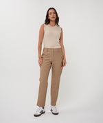 ESQUALO // 27504 RIBBED SLEEVELESS SWEATER LIGHT SAND MELANGE