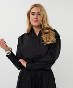 ESQUALO // 28533 CROPPED POPLIN BLOUSE