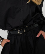 ESQUALO // 28533 CROPPED POPLIN BLOUSE