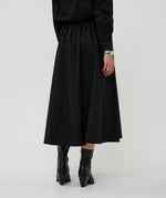 ESQUALO // 28534 LONG POPLIN SKIRT WITH POCKETS