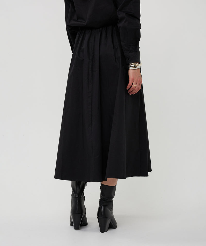 ESQUALO // 28534 LONG POPLIN SKIRT WITH POCKETS