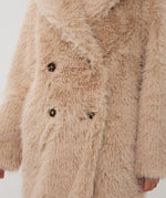 ESQUALO // 37506 LONG HAIRY KNIT COAT