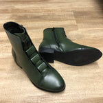LITTLE EMPRESSES // XYG-4 WATER RESISTANT BOOTIES GREEN