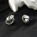HACKNEY NINE // JATANI SILER TONED 18K GOLD EARRINGS