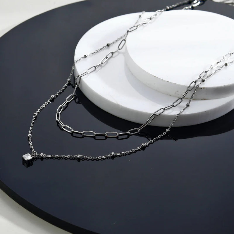 HACKNEY NINE // KATERI NECKLACE SILVER – Trinity Gallery