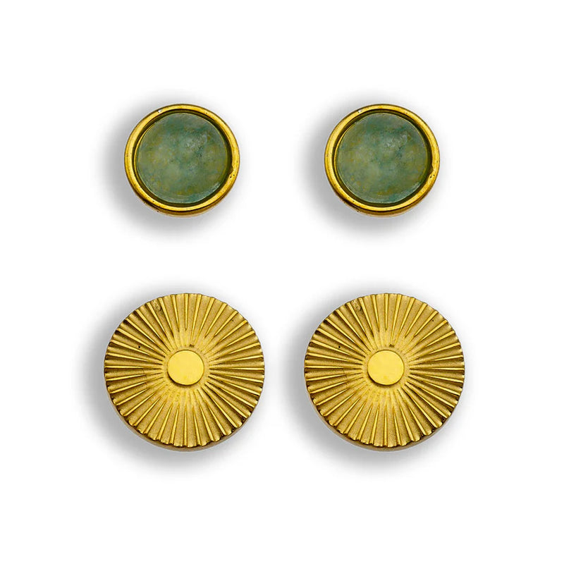 HACKNEY NINE // NATALIE 2 PAIR STUD EARRINGS