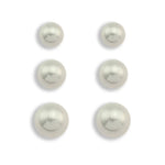HACKNEY NINE // TRINITY PAIR FRESH WATTER PEAR L STUD SET