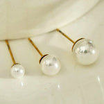 HACKNEY NINE // TRINITY PAIR FRESH WATTER PEAR L STUD SET