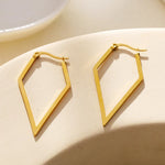 HACKNEY NINE // BRONTE DIAMOND SHAPED HOOP