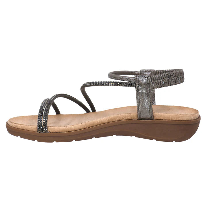 TAXI // PAIGE SANDAL PEWTER