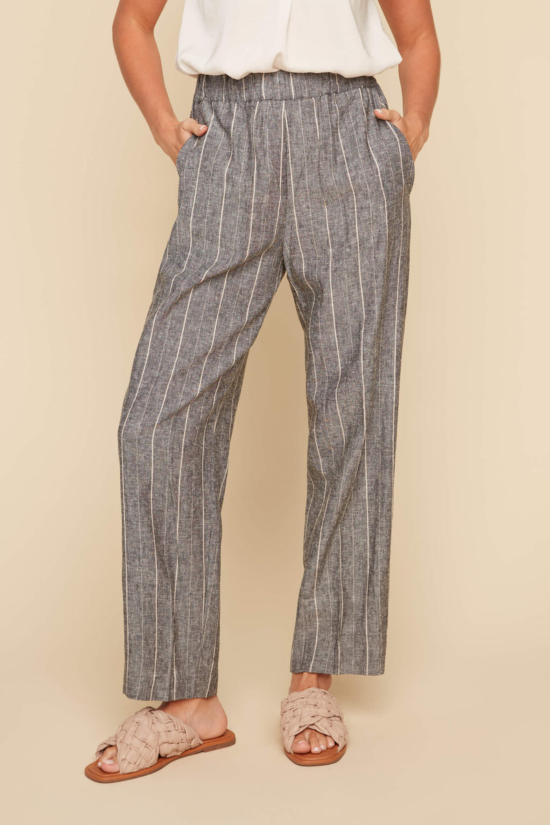 RENUAR // R11014 PULL-ON STRAIGHT ANKLE PANT