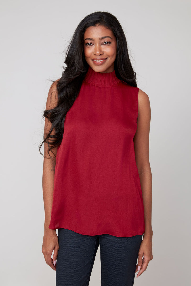 RENUAR // R5118 MOCK NECK BLOUSE (3 COLOURS)