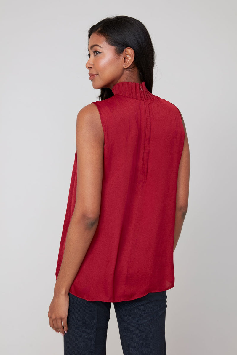 RENUAR // R5118 MOCK NECK BLOUSE (3 COLOURS)