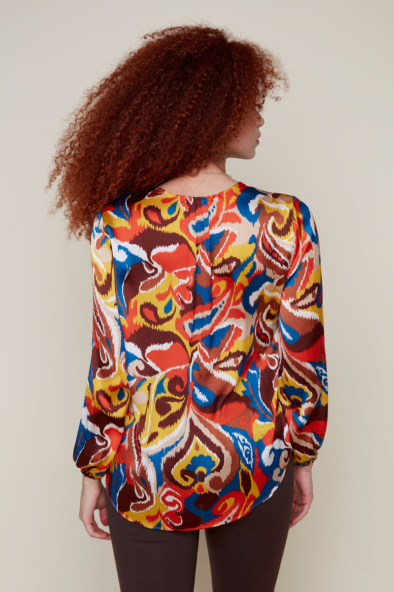 RENUAR // R5125 PRINTED BLOUSE