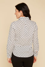 RENUAR // R5195 POLKA-DOT BLOUSE