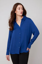 RENUAR // R5199 BUTTON-UP BLOUSE OXFORD