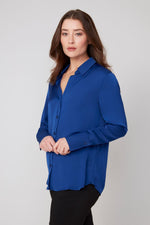 RENUAR // R5199 BUTTON-UP BLOUSE OXFORD
