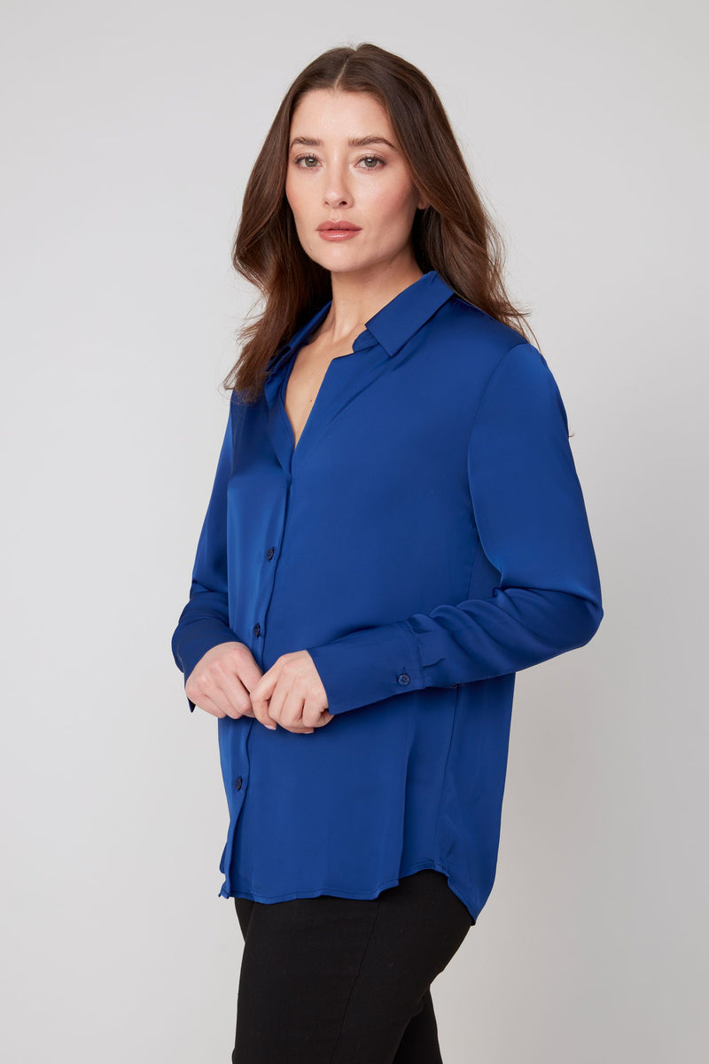 RENUAR // R5199 BUTTON-UP BLOUSE OXFORD