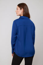 RENUAR // R5199 BUTTON-UP BLOUSE OXFORD