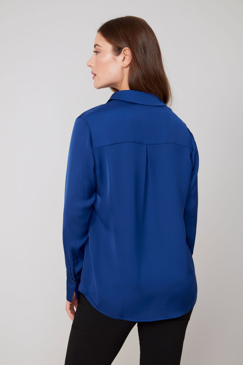 RENUAR // R5199 BUTTON-UP BLOUSE OXFORD