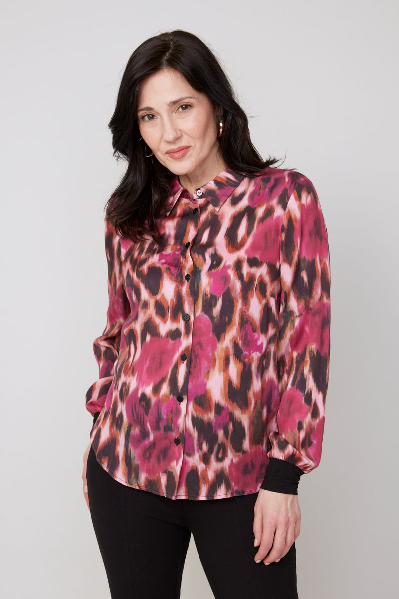 RENUAR // R5201 PRINTED BLOUSE