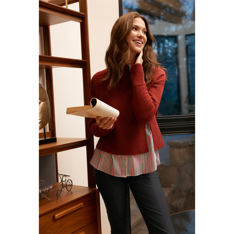 RENUAR // R6941 MOCK NECK SWEATER (3 COLOURS)