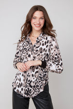 RENUAR // R5206 PRINTED BLOUSE