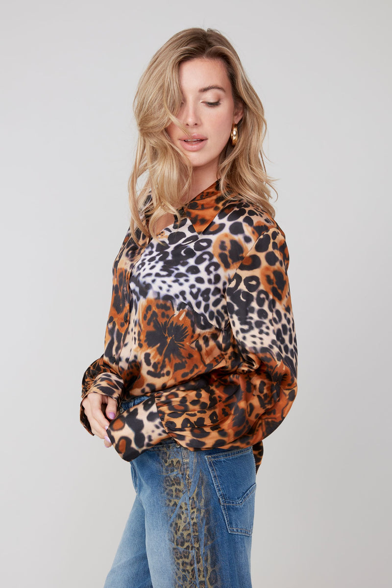 RENUAR // R5211 PRINTED BLOUSE