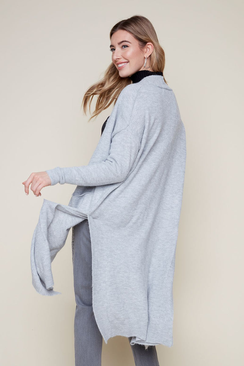 RENUAR // R6903 LONG CARDIGAN WITH POCKETS (2 COLOURS AVAILABLE)