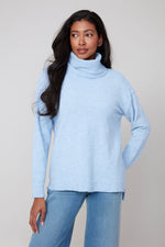 RENUAR // R6946 TURTLENECK SWEATER WITH RIBBING (2 COLOURS AVAILABLE)