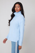 RENUAR // R6946 TURTLENECK SWEATER WITH RIBBING (2 COLOURS AVAILABLE)