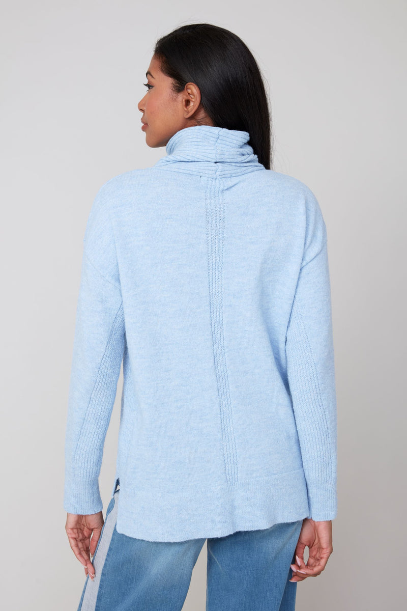 RENUAR // R6946 TURTLENECK SWEATER WITH RIBBING (2 COLOURS AVAILABLE)