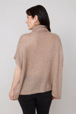 RENUAR // R6963  TURTLENECK SWEATER WITH FLOWER APPLIQUÉ