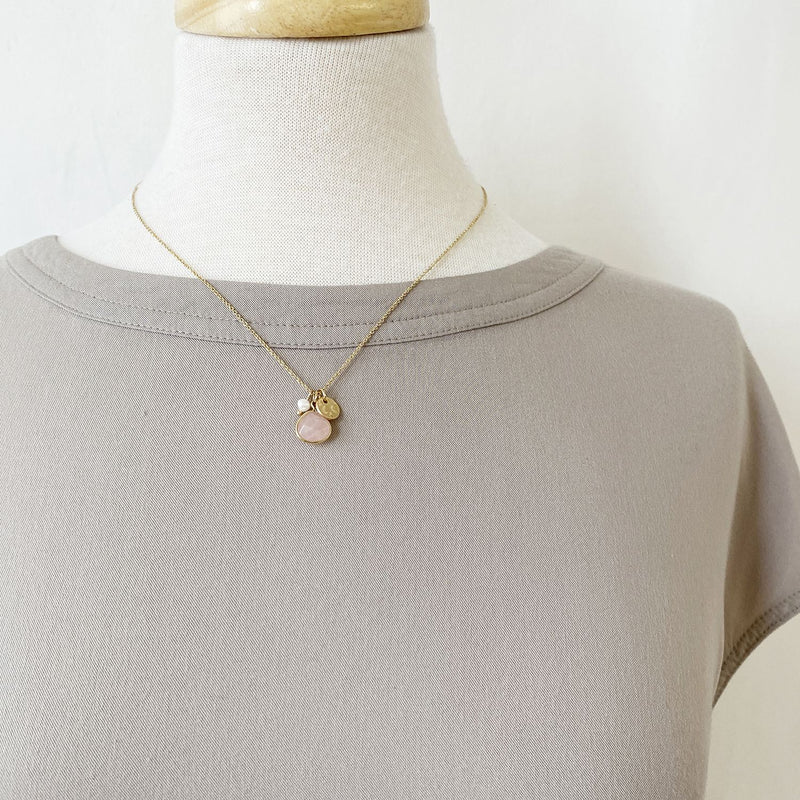 CARACOL // 1550-PNK-S NECKLACE