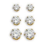 HACKNEY NINE // REIGN 3 PAIR ZIRCONIA STUD SET