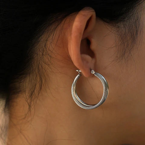 HACKNEY NINE // SAJAN  DOUBLE HOOP EARRING