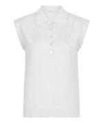 ESQUALO // 07006 SLEEVELESS POLO OFF WHITE