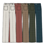 RENUAR // R10092 STRAIGHT LEGGED CORDUROY PANTS TAN